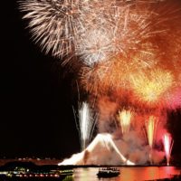 江戸川と市川合同開催花火大会