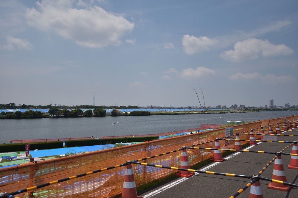 江戸川花火大会会場の様子