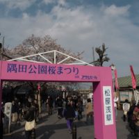 隅田公園桜まつり会場入口